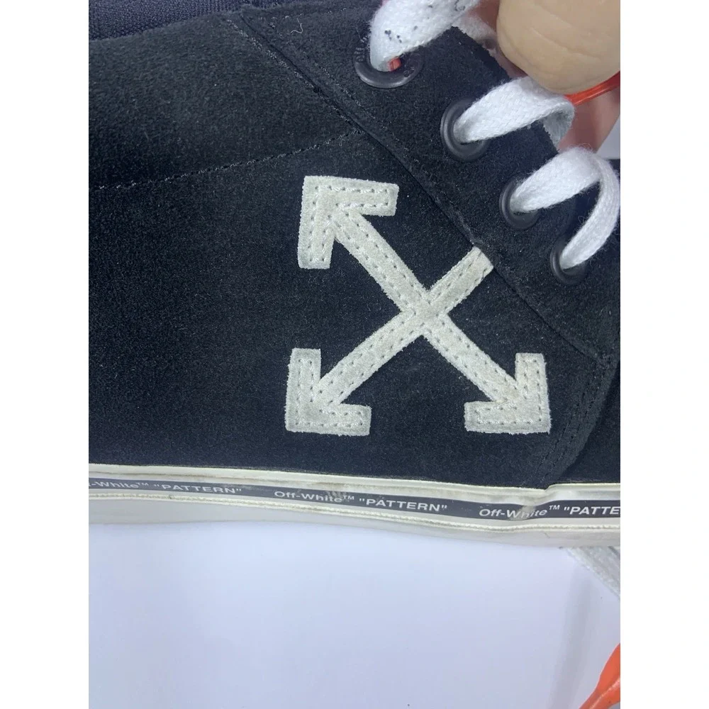 Off White Virgil Abloh Skate Shoes Sneakers Black Men's Size 45